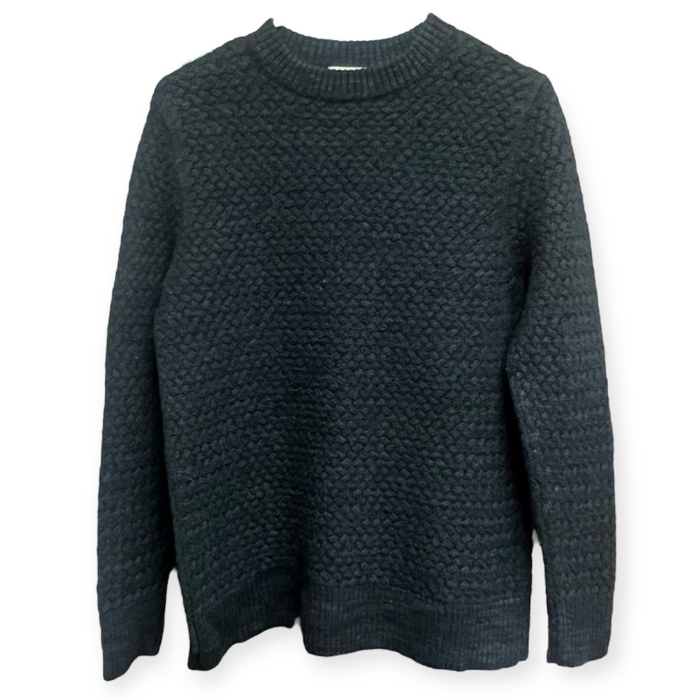 BillTornade Dark Green and Blue Wool Knit Sweater